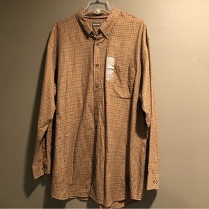 St Johns Bay Premium Twill 100% Cotton Long Sleeves Shirt 3 X Large Tall